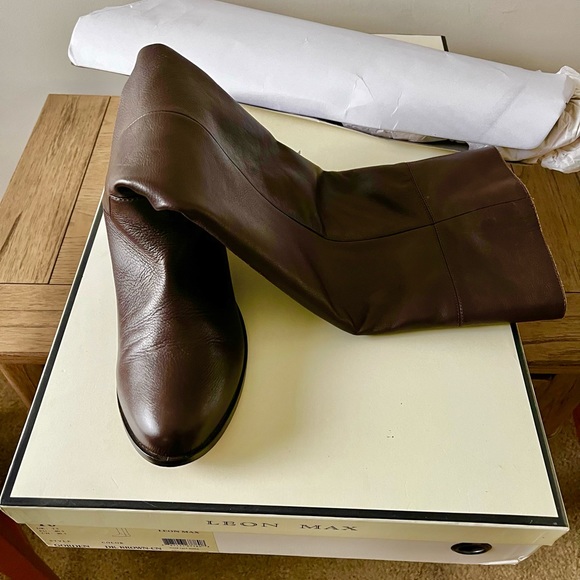 Leon Max Gorden Tall Riding Boot. Chocolate Brown. - Picture 9 of 10